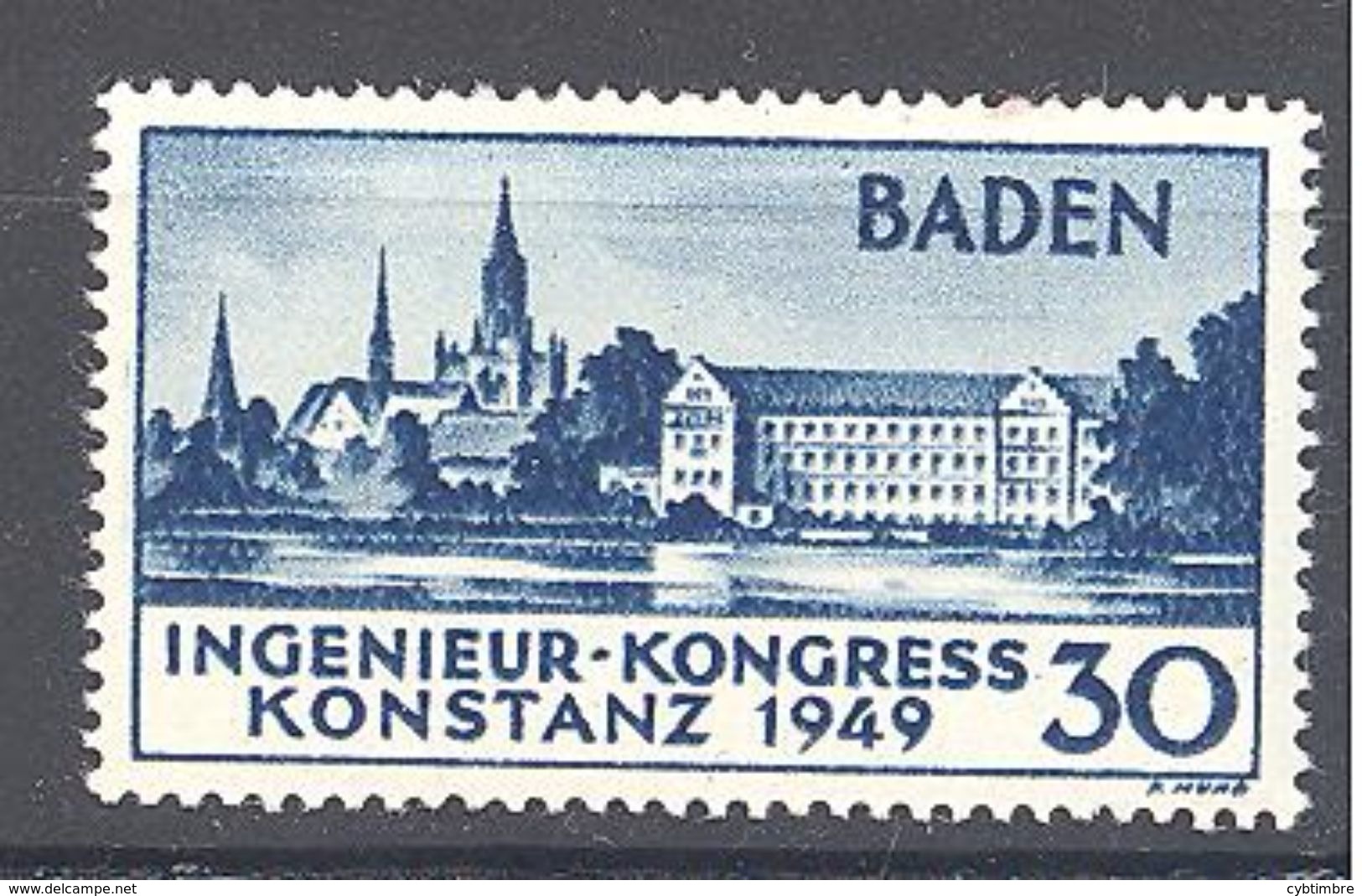 Allemagne Baden: Yvert N° 46* - Bade