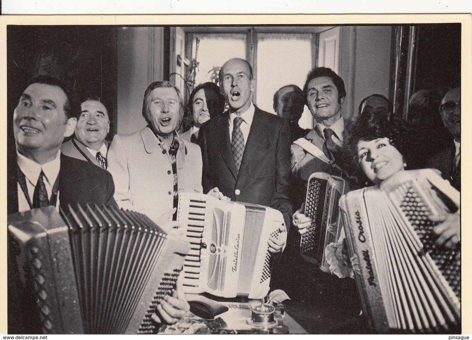 Giscard D'Estaing Au Festival Mondial De L’accordéon 1973 Avec Yvette Horner, AIMABLE, André VERCHUREN, SEGUREL, DULEU.. - Musique Et Musiciens