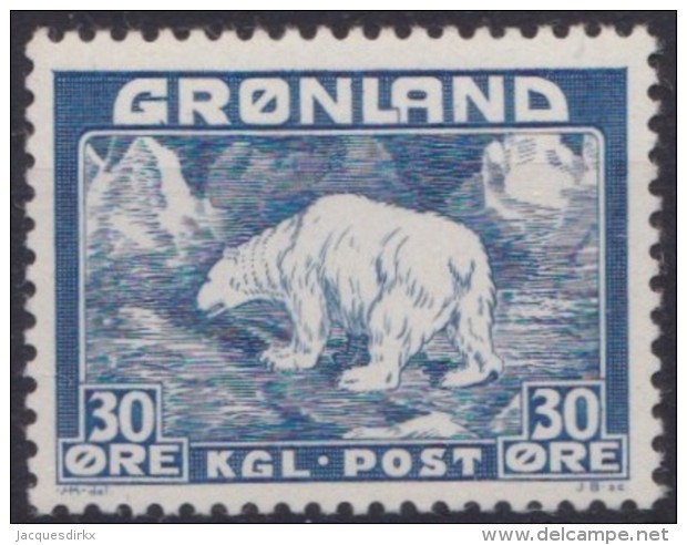 Groenland     .    Yvert   .   7      .     **  .   Postfris   .   /   .  MNH - Ongebruikt