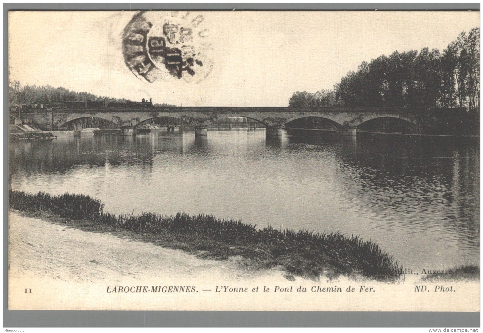 CPA 89 - Laroche Migennes - L'Yonne Et Le Pont Du Chemin De Fer - Autres & Non Classés