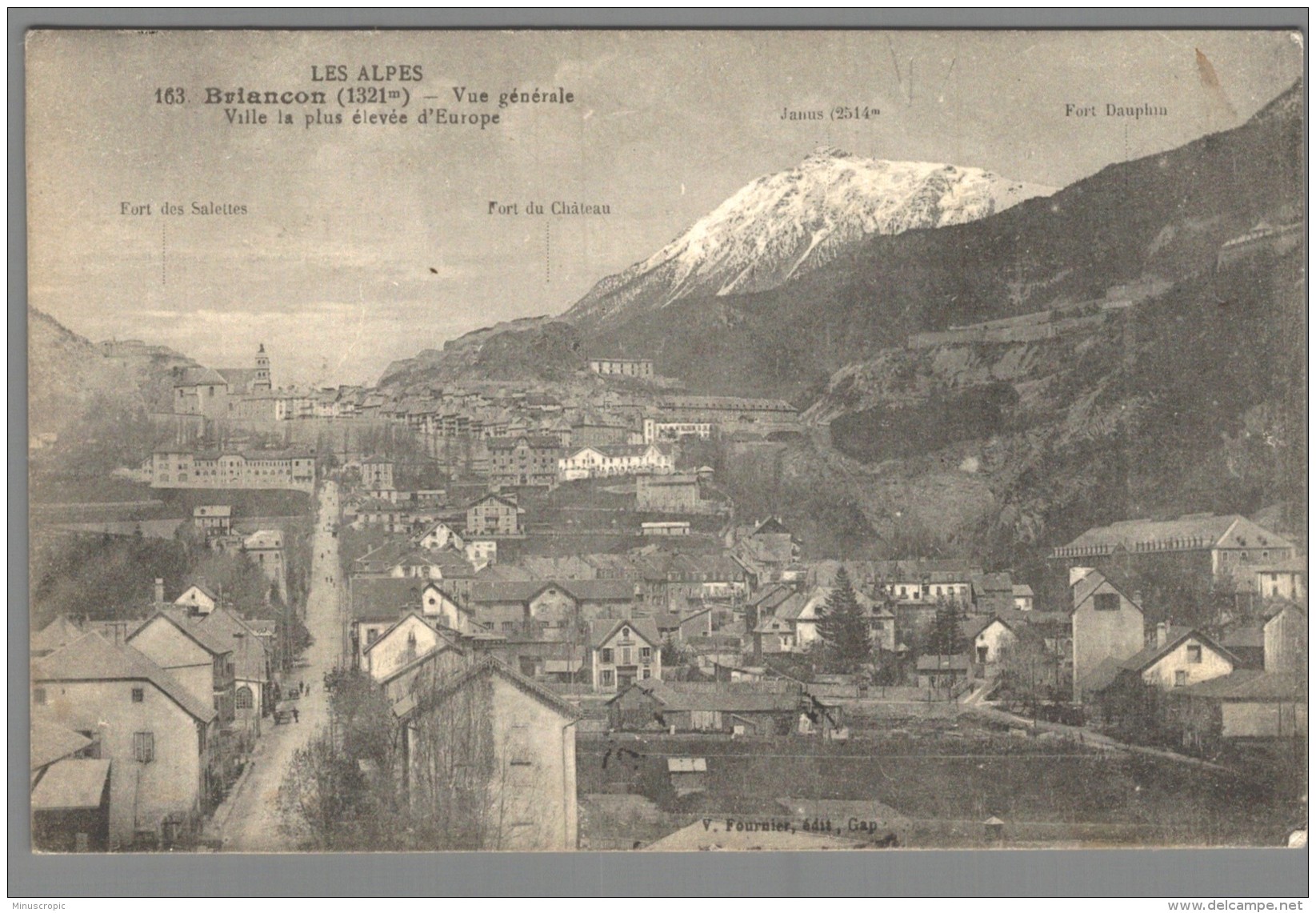 CPA 05 - Briançon - Vue Générale - Ville La Plus élevée D'Europe - Briancon