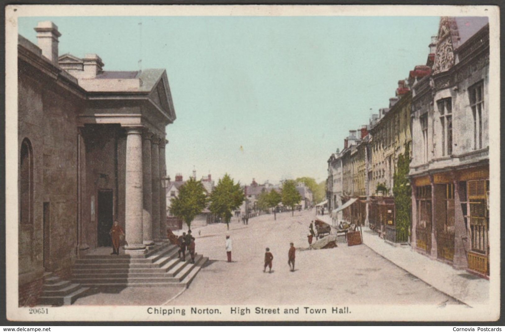 High Street And Town Hall, Chipping Norton, Oxfordshire, C.1905-10 - Postcard - Other & Unclassified