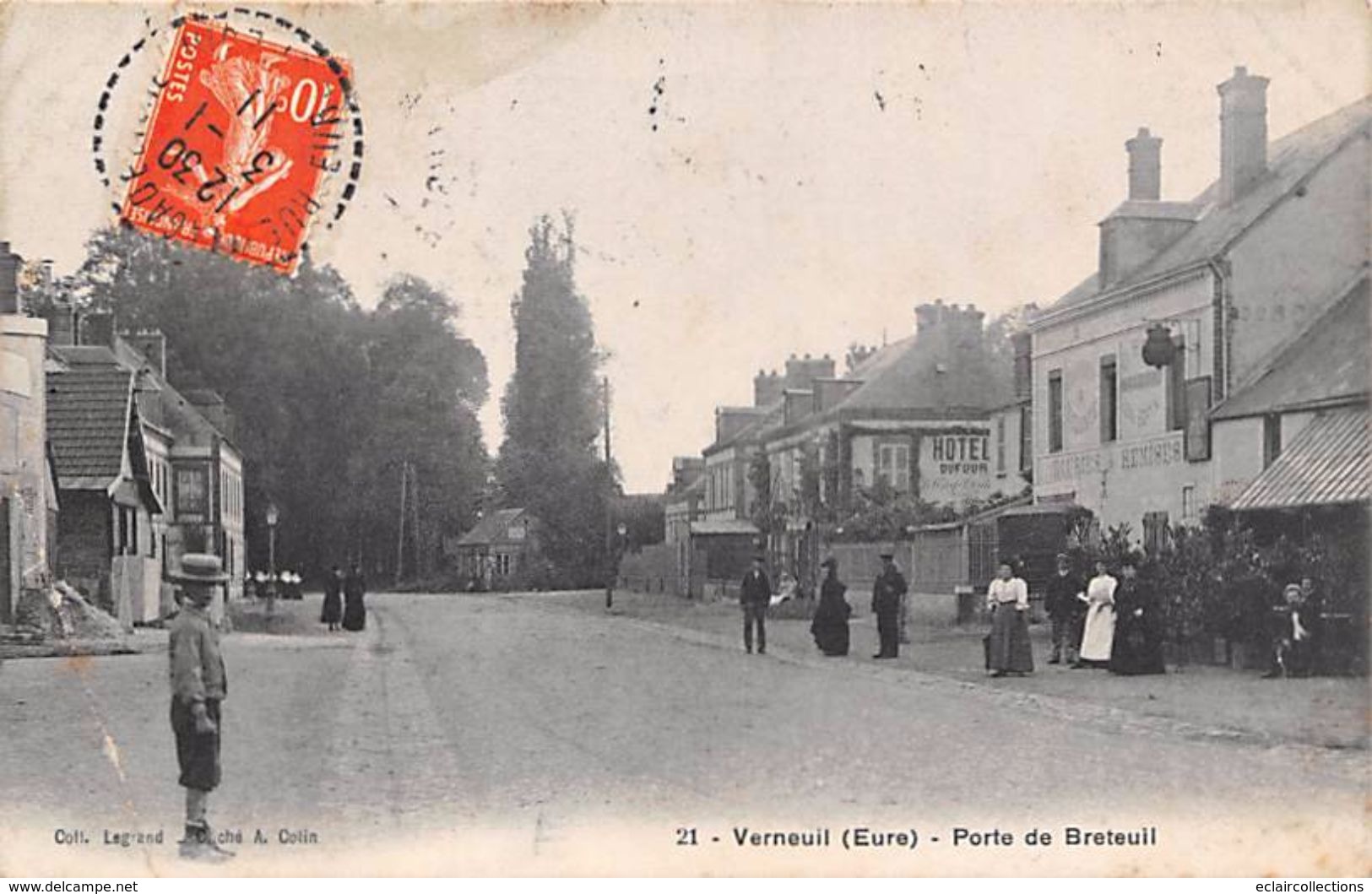 Verneuil Sur Avre         27          Porte De Breteuil.          ( Pli Voir Scan) - Verneuil-sur-Avre