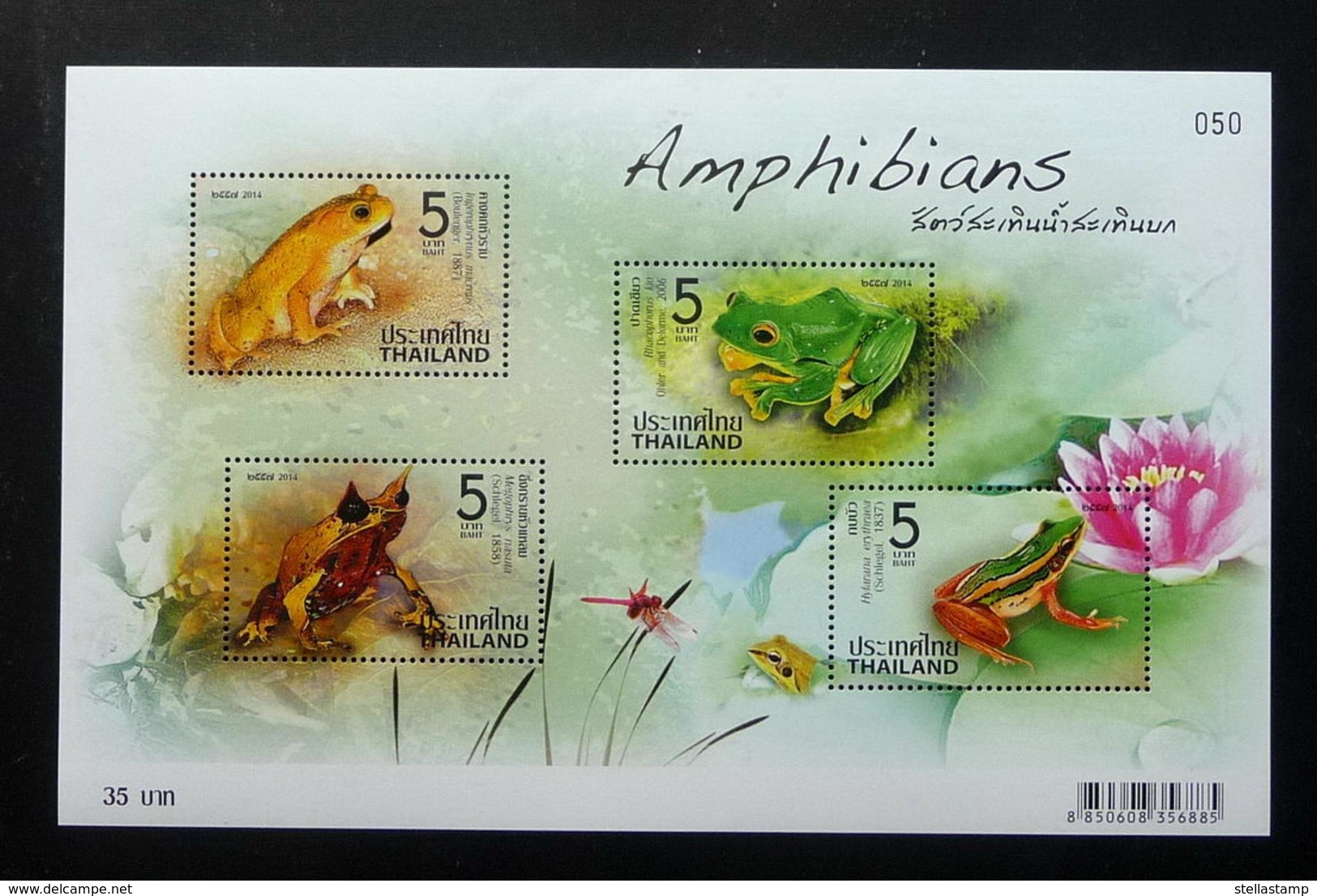 Thailand Stamp SS 2014 Amphibian - Thailand