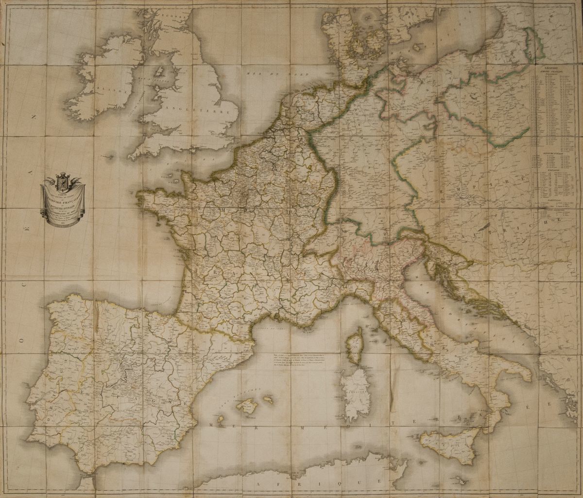 Bibliografía. 1812 Mapa De Las Rutas Postales Del Imperio Francés, El Reino De Italia Y De La Confederación Del Rhin. Pa - Sonstige & Ohne Zuordnung