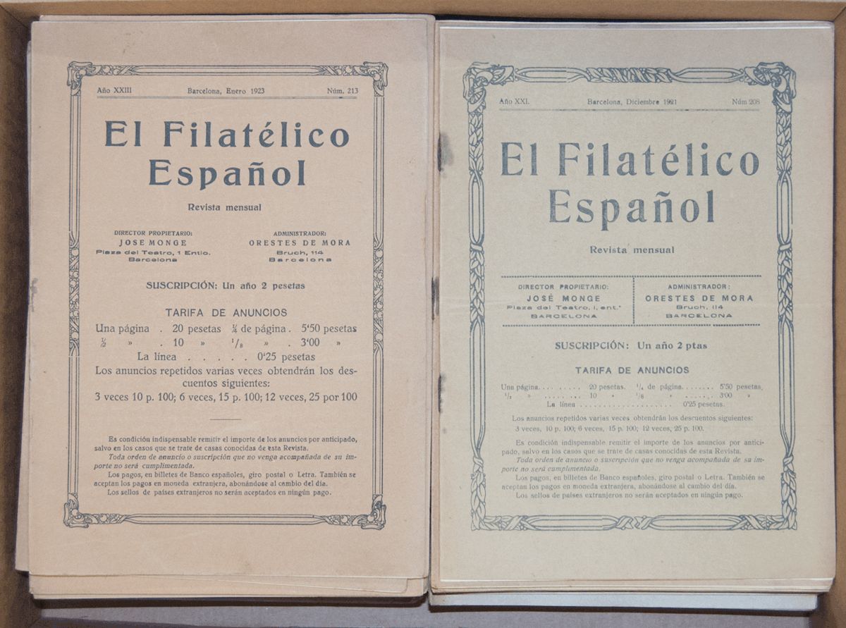 Bibliografía. (1900ca) Colección Muy Completa A Falta De Los Números 1-24, 29, 31, 36, 41, 42, 44-49, 64, 79, 124-149, 2 - Other & Unclassified