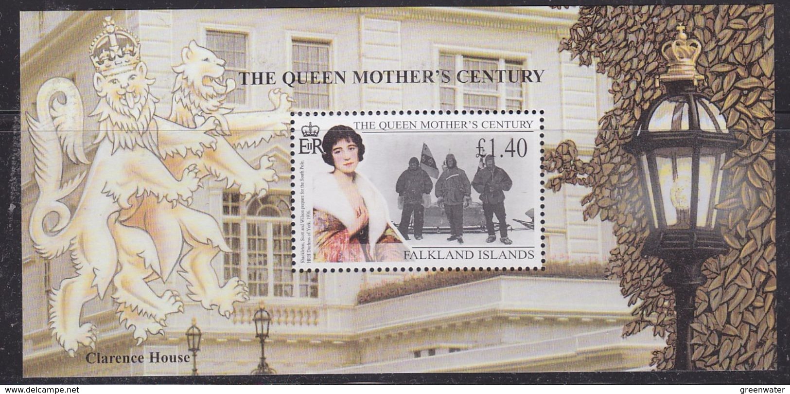 Falkland Islands 1999 Queen Mother's Century M/s  ** Mnh (37108) - Falklandeilanden