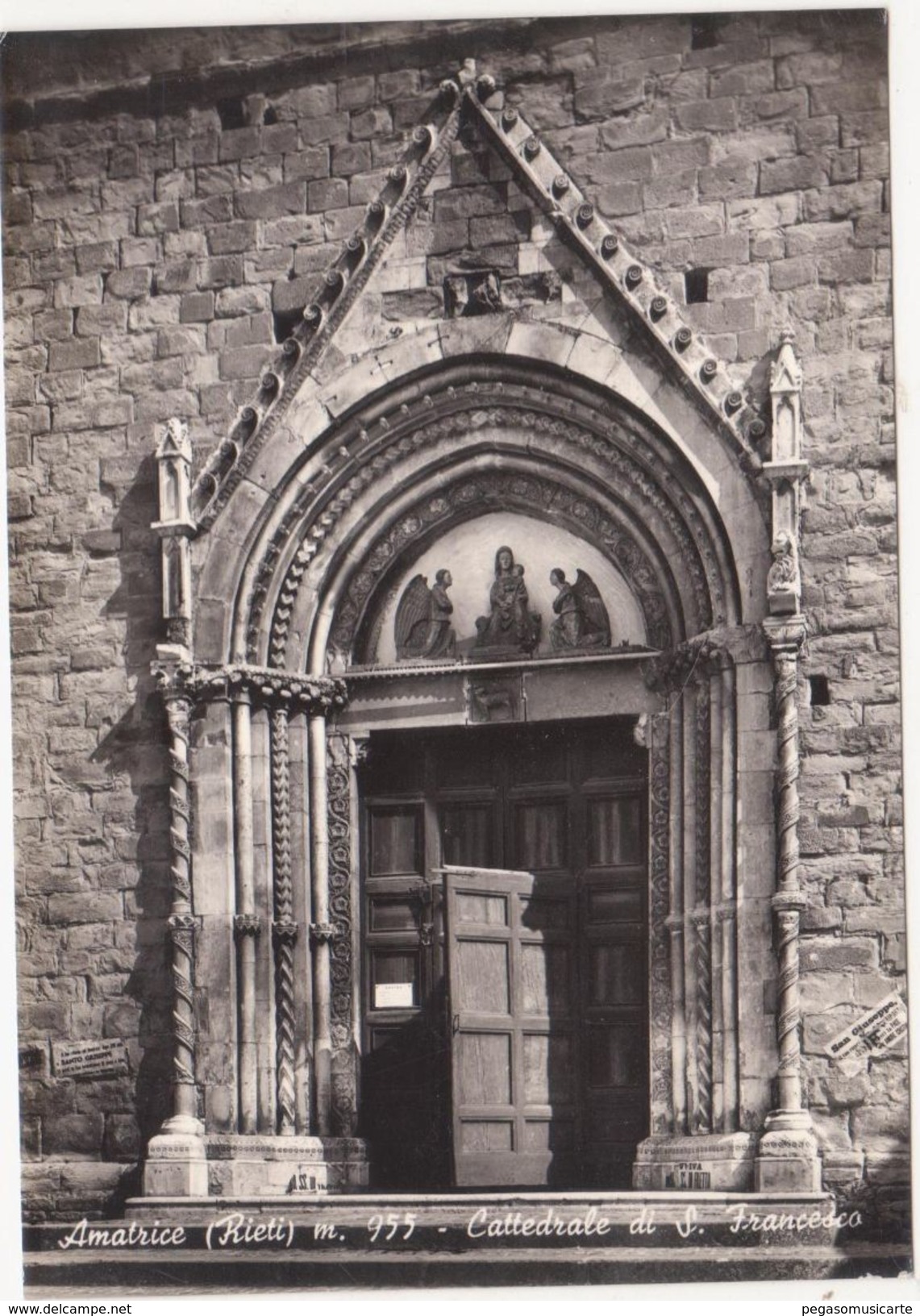 011 AMATRICE RIETI CATTEDRALE DI S FRANCESCO 1959 - Rieti