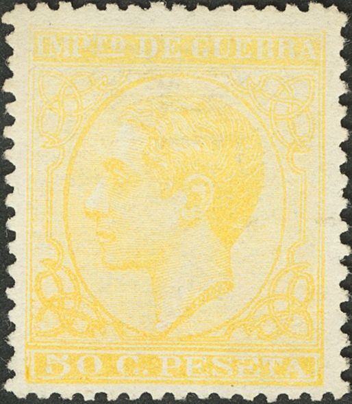 1º Y 2º Centenario. (*) 189 1877 50 Cts Amarillo. Excelente Color Y Centraje. MAGNIFICO. Cert. GRAUS. 2018 995 - Andere & Zonder Classificatie