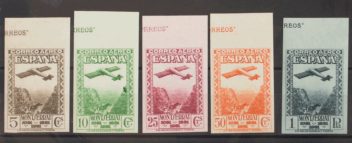 1º Y 2º Centenario. ** 650/54s 1931 Serie Completa, Borde De Hoja Con Leyenda. SIN DENTAR. MAGNIFICA. 2018 875 - Autres & Non Classés