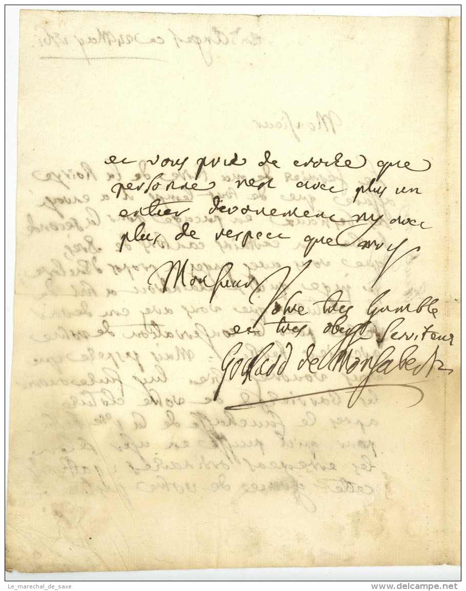 GOISLARD DE MONSABERT (1708-1780) Academie Angers Lyon Coutures Martigné Milly-le-Meugon Malecot - Documents Historiques