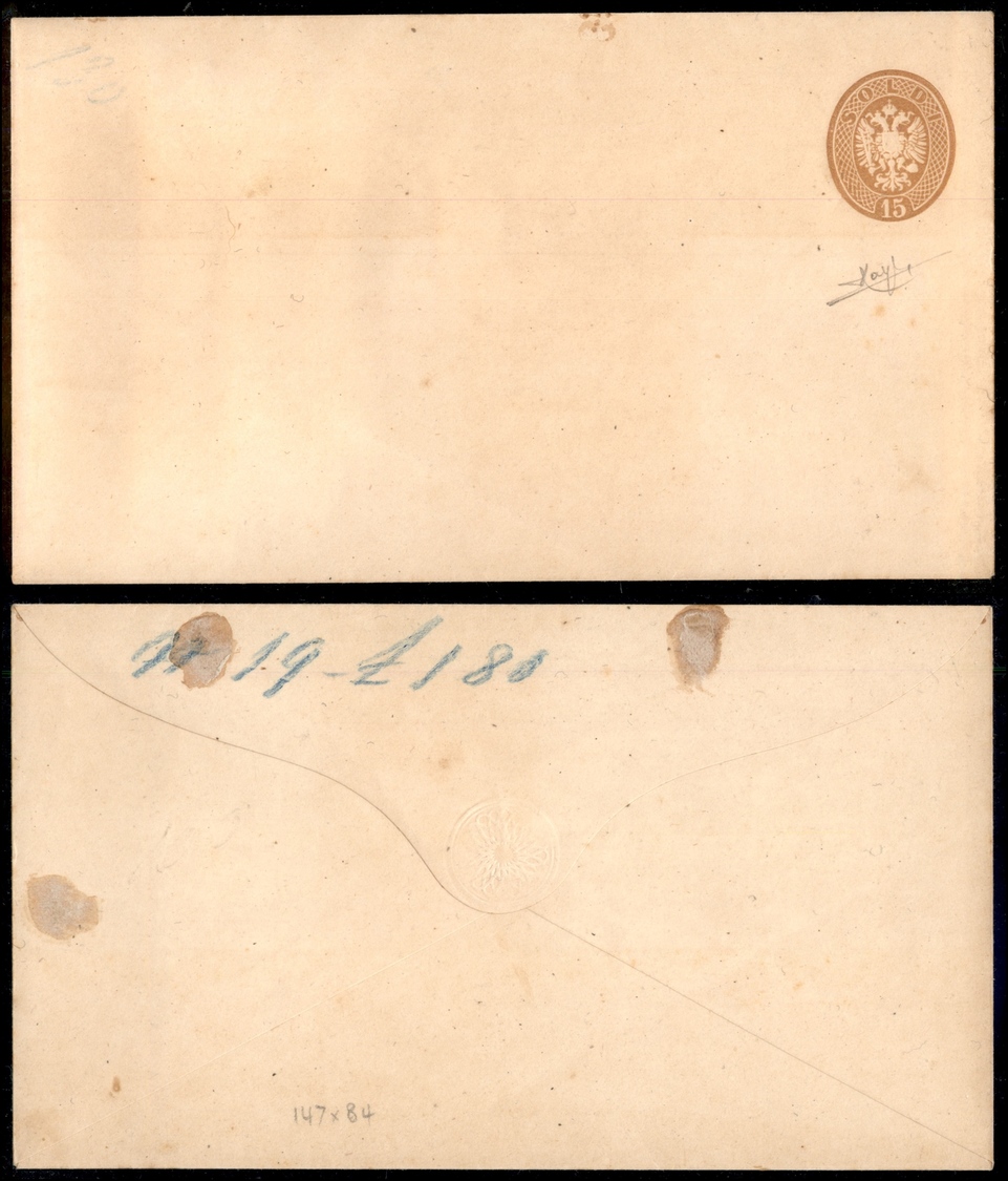 0015 LOMBARDO VENETO - 1863 - Posta Postale Del 15 Soldi (20) -Sorani (475) - Otros & Sin Clasificación