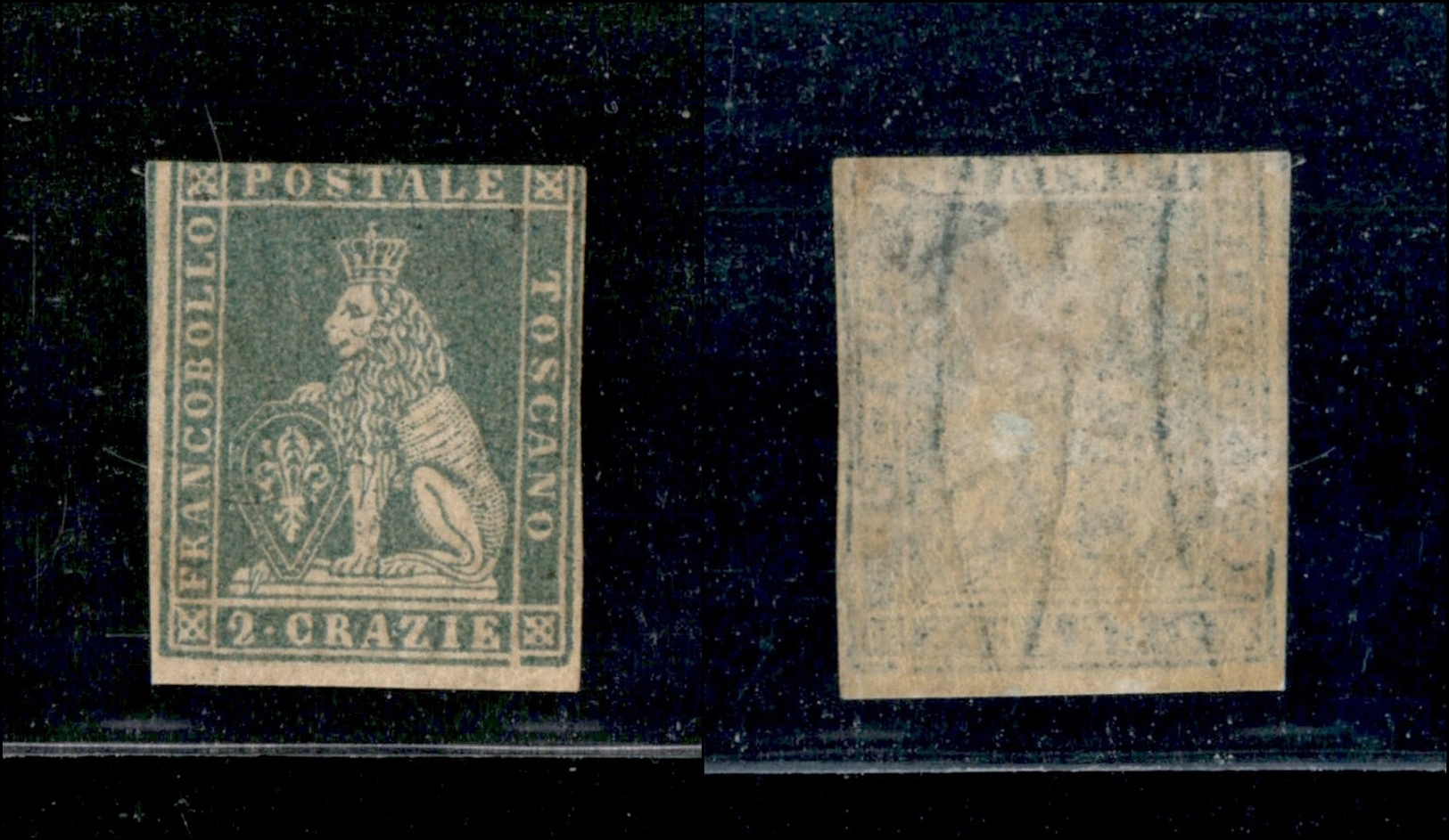 0113 TOSCANA - 1857 - 2 Crazie (13b) - Tre Ottimi Margini E Uno Corto - Diena (6.000) - Other & Unclassified