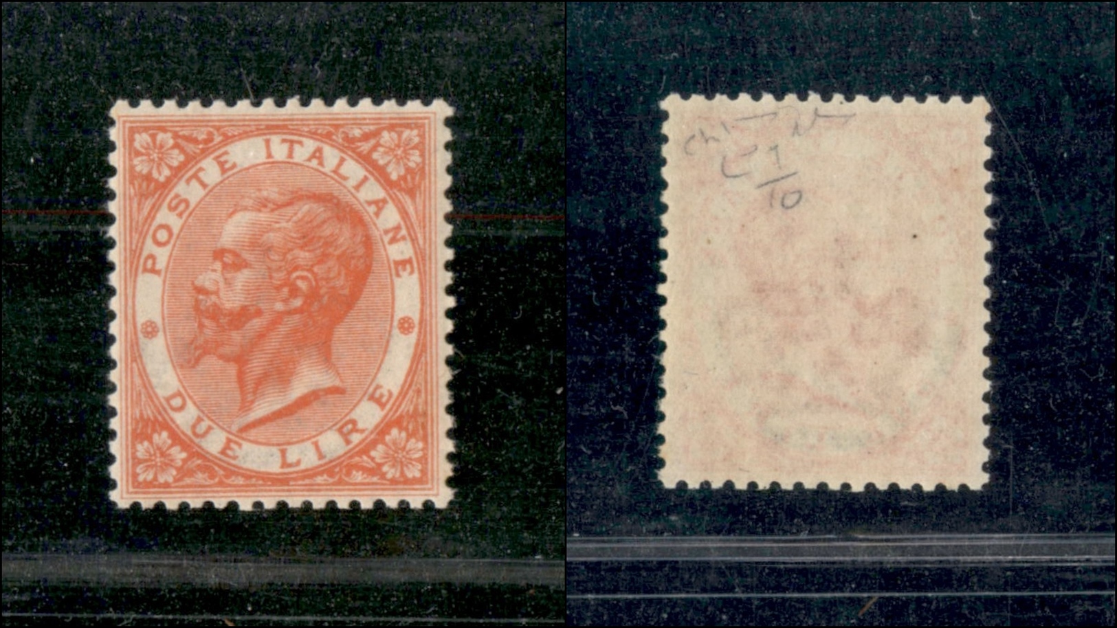 0175 REGNO - 1863 - 2 Lire (T22) - Centratura Eccezionale - Gomma Integra - Raybaudi (250) - Other & Unclassified