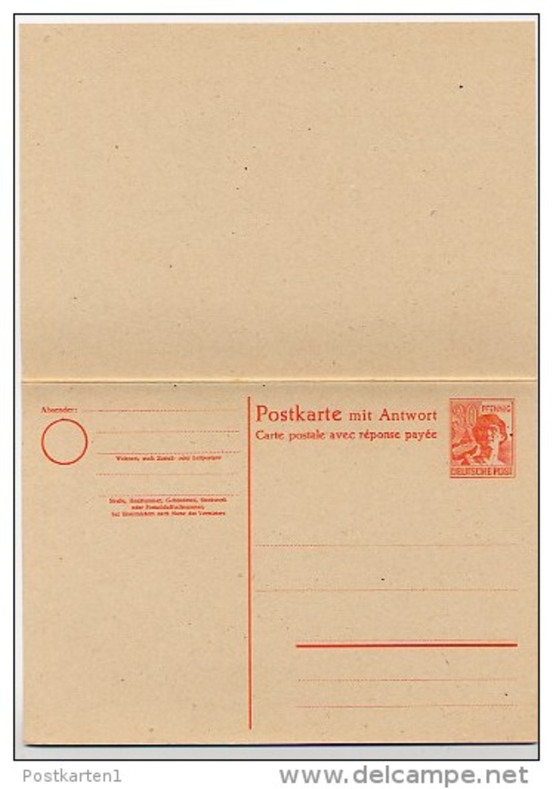 Kontrollrat P964 Postkarte Mit Antwort 1947  Kat. 4,00 € - Ganzsachen