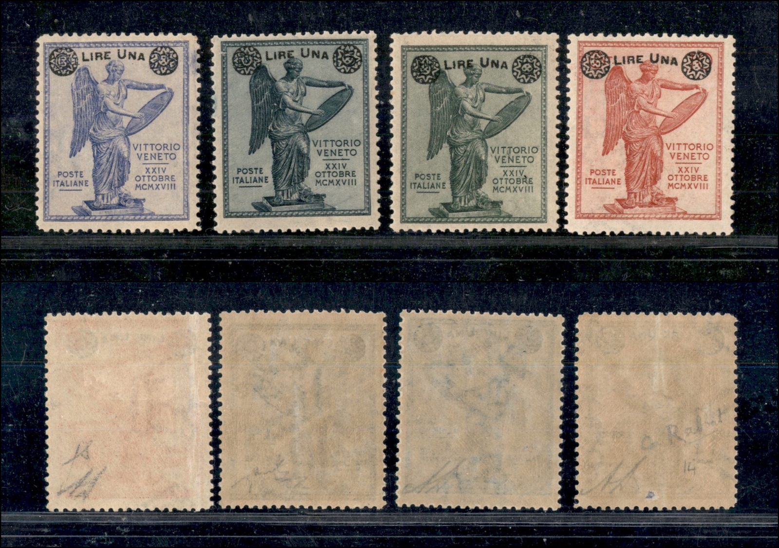 0242 REGNO - 1924 - Vittoria Soprastampata (158/161) Serie Completa Di 4 Valori - Ottima Centratura - Gomma Integra - Ce - Other & Unclassified