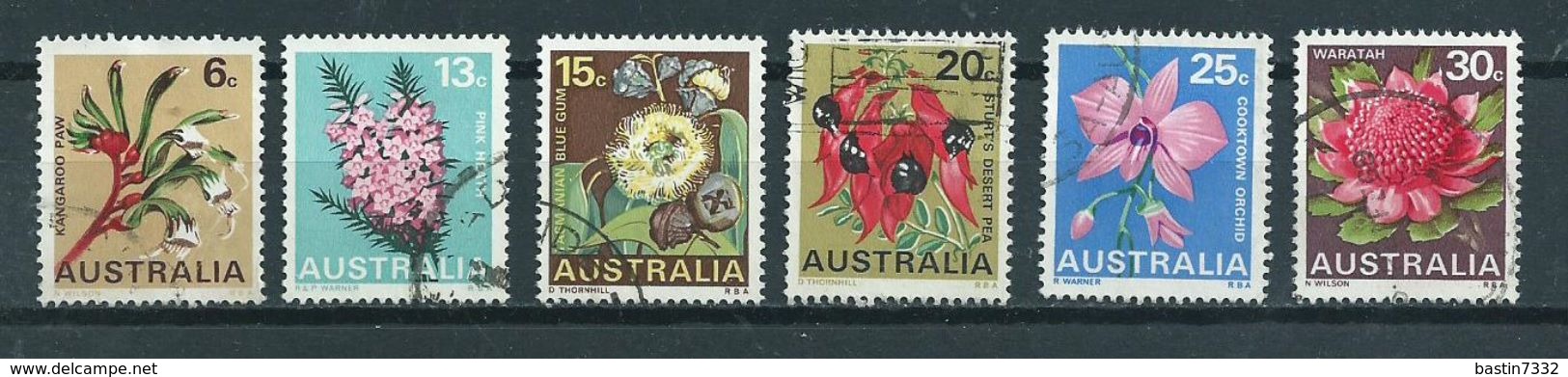 1968 Australia Complete Set Flowers,blümen Used/gebruikt/oblitere - Gebruikt