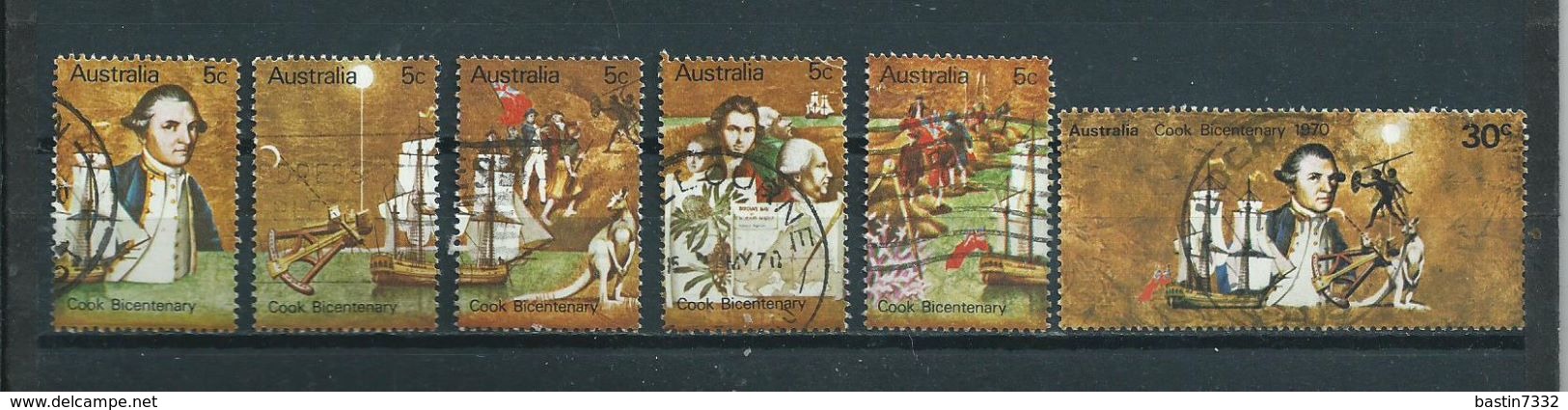 1970 Australia Complete Set James Cook Used/gebruikt/oblitere - Used Stamps