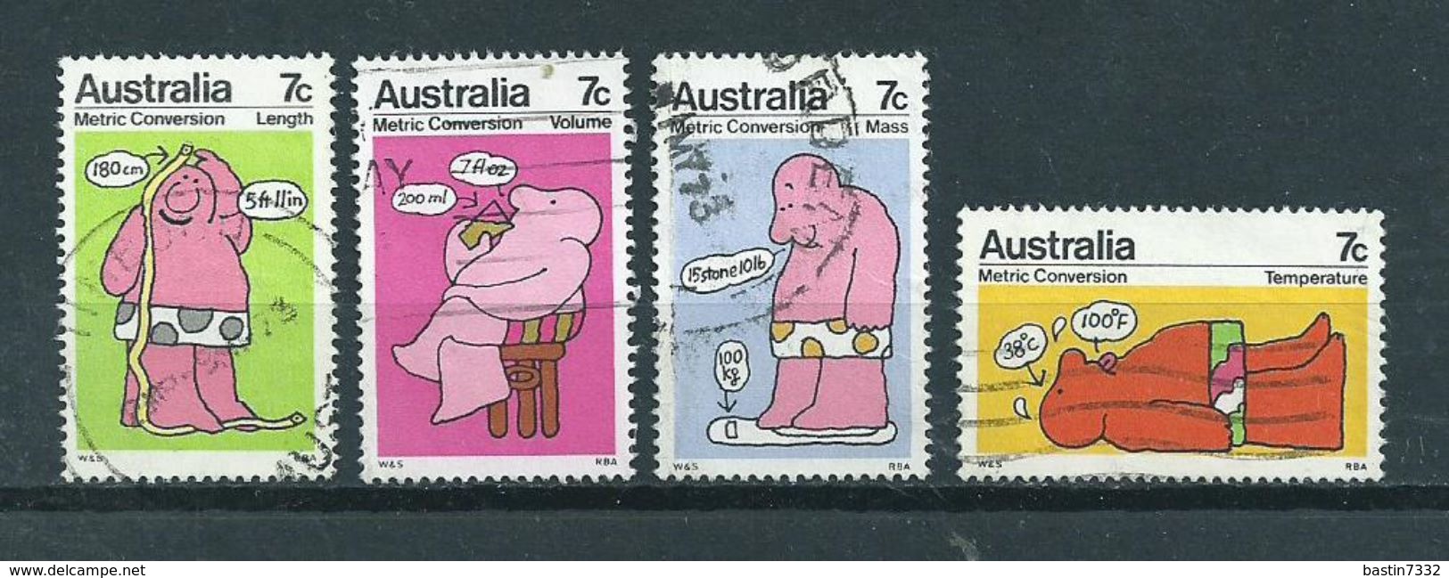 1973 Australia Complete Set Comics,health Used/gebruikt/oblitere - Gebruikt