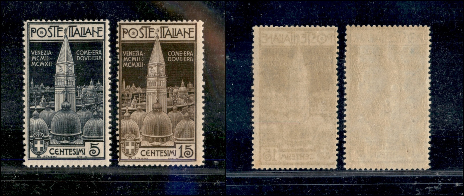 1017 REGNO D'ITALIA - 1912 - Venezia (97/98) - I Due Valori - Gomma Integra (180) - Other & Unclassified