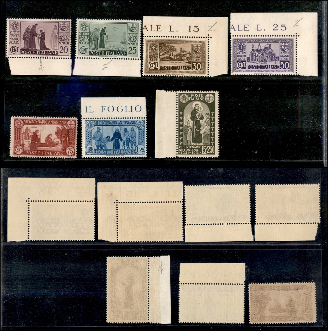 1035 REGNO D'ITALIA - 1931 - S. Antonio (292/298) - Serie Completa - 7 Valori - Gomma Integra (250) - Other & Unclassified