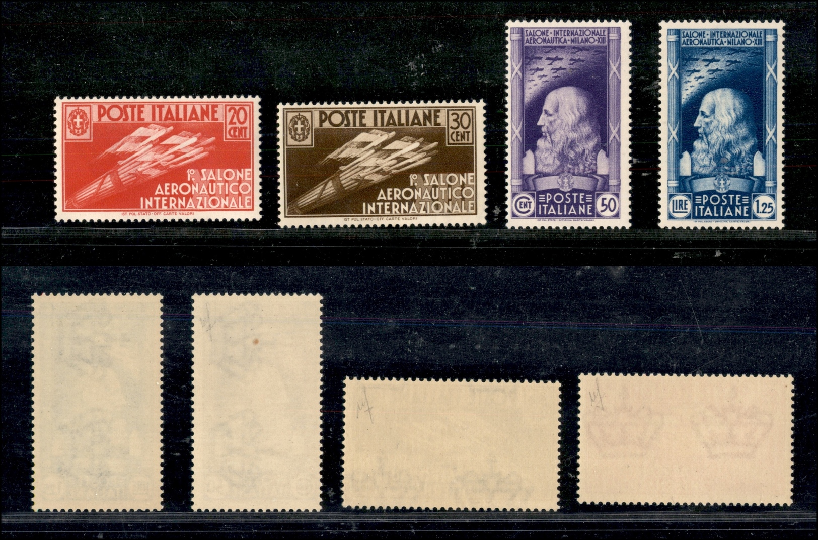1044 REGNO D'ITALIA - 1935 - Salone Aernautico (384/387) - Serie Completa - Gomma Integra (1.500) - Other & Unclassified