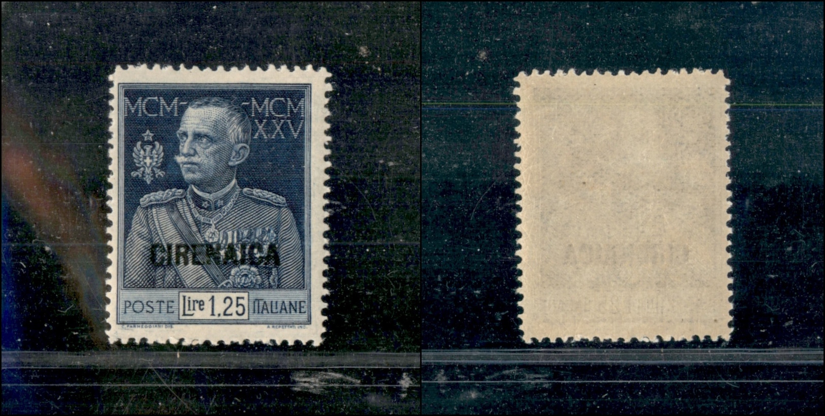 1084 COLONIE – CIRENAICA - 1926 - 1,25 Lire Giubileo (26) Dentellato 13 - Gomma Integra - Cert. AG (1.750) - Other & Unclassified