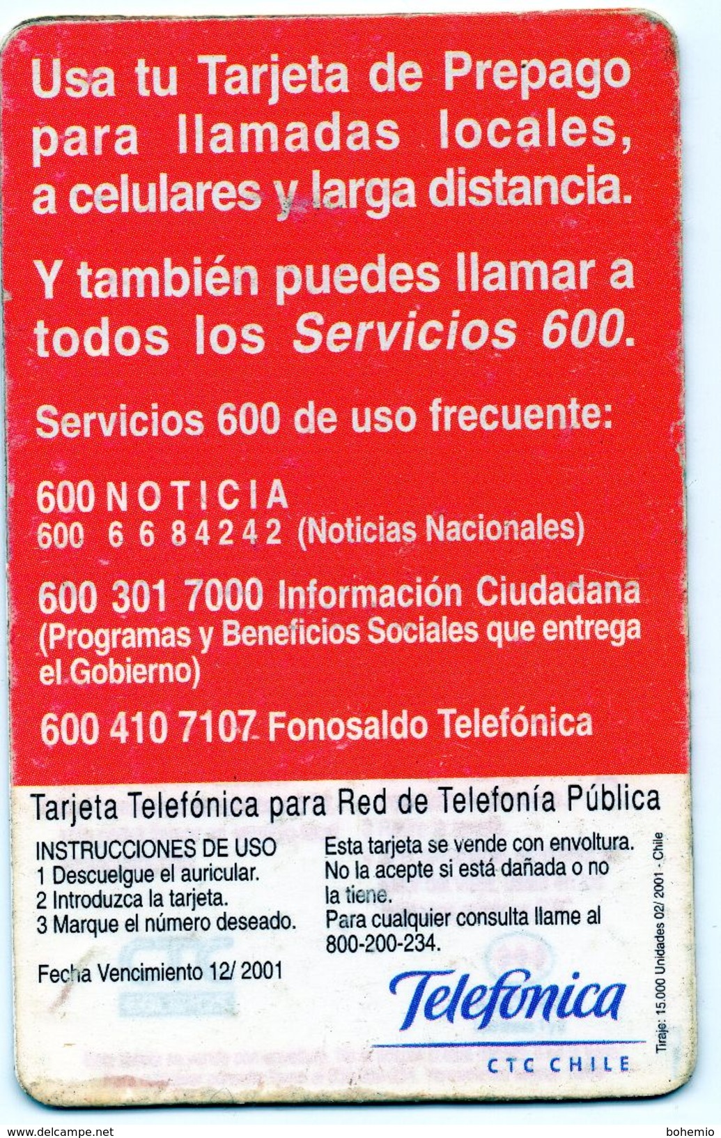 Chile Tarjeta De Chip Sombrero, Manta Y Espuelas - Chile