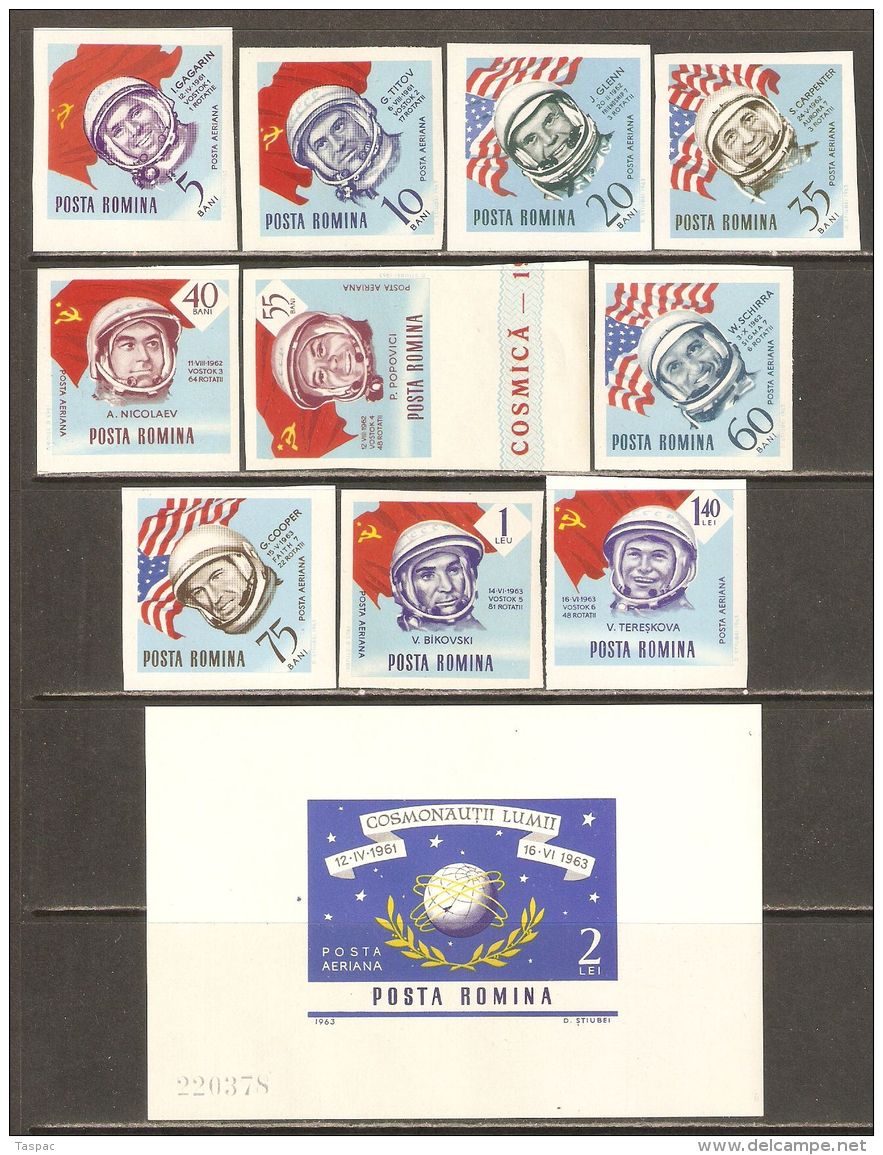 Romania 1964 Mi# 2238-2247, 2248-2257, Block 56 ** MNH - Astronauts And Cosmonauts / Space - Nuevos