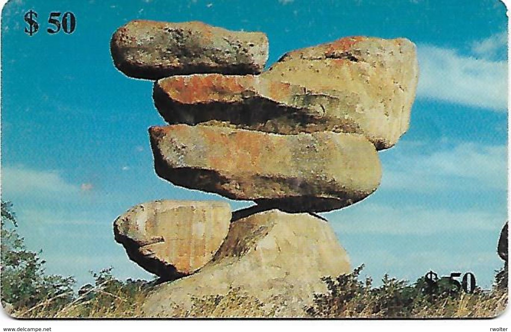 @+ ZImbabwe - Suspended Rocks (05/2000) - 50$ - Ref : ZIM-15 - Simbabwe