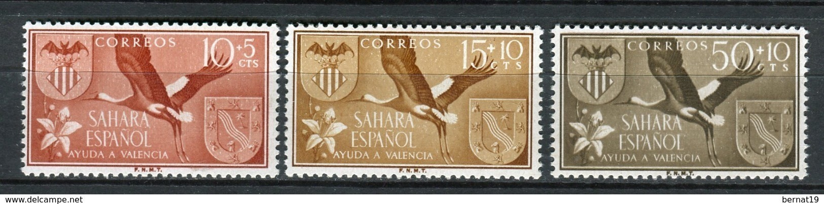 Sahara 1958. Edifil 146-48 ** MNH. - Spanische Sahara