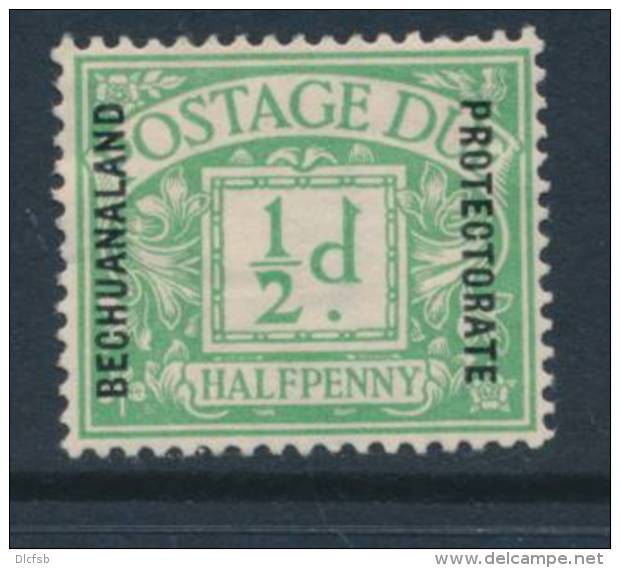 BECHUANALAND, 1926 &frac12;d Postage Due Fine MM - 1885-1895 Crown Colony
