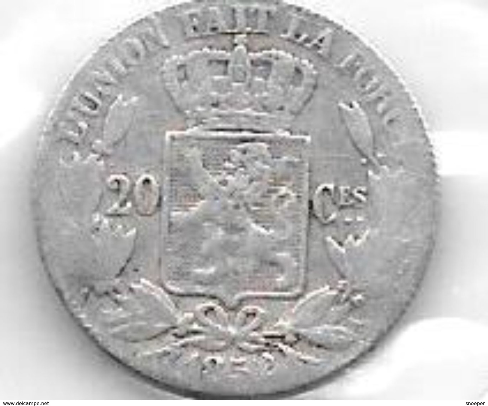 *belguim 20 Centimes  Leopold I  1852 L.W.  FR+ - 20 Centimes