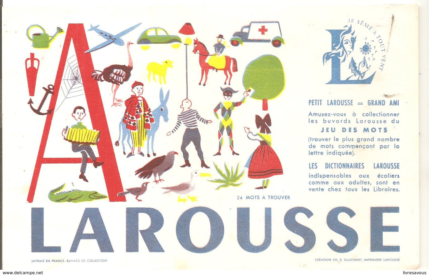 Buvard LAROUSSE Lettre A - Papierwaren