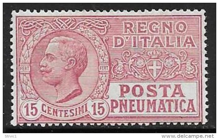 Italy, Scott # D3 Mint Hinged Pneumatic Post, 1928 - Correo Neumático