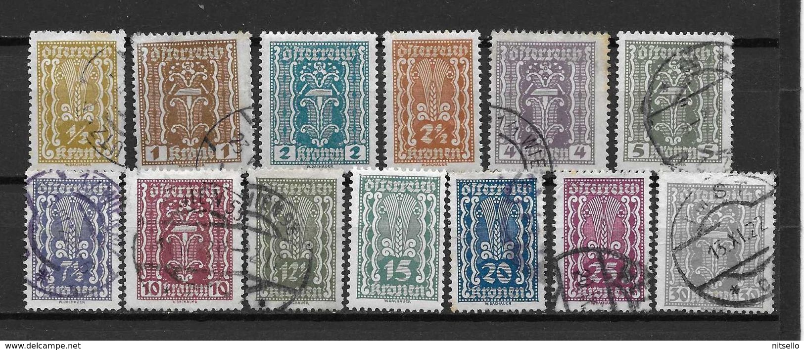 LOTE 1430    ////   AUTRIA  1920    YVERT Nº:  253/265       ¡¡¡¡¡¡¡ LIQUIDATION !!!!!! - Used Stamps