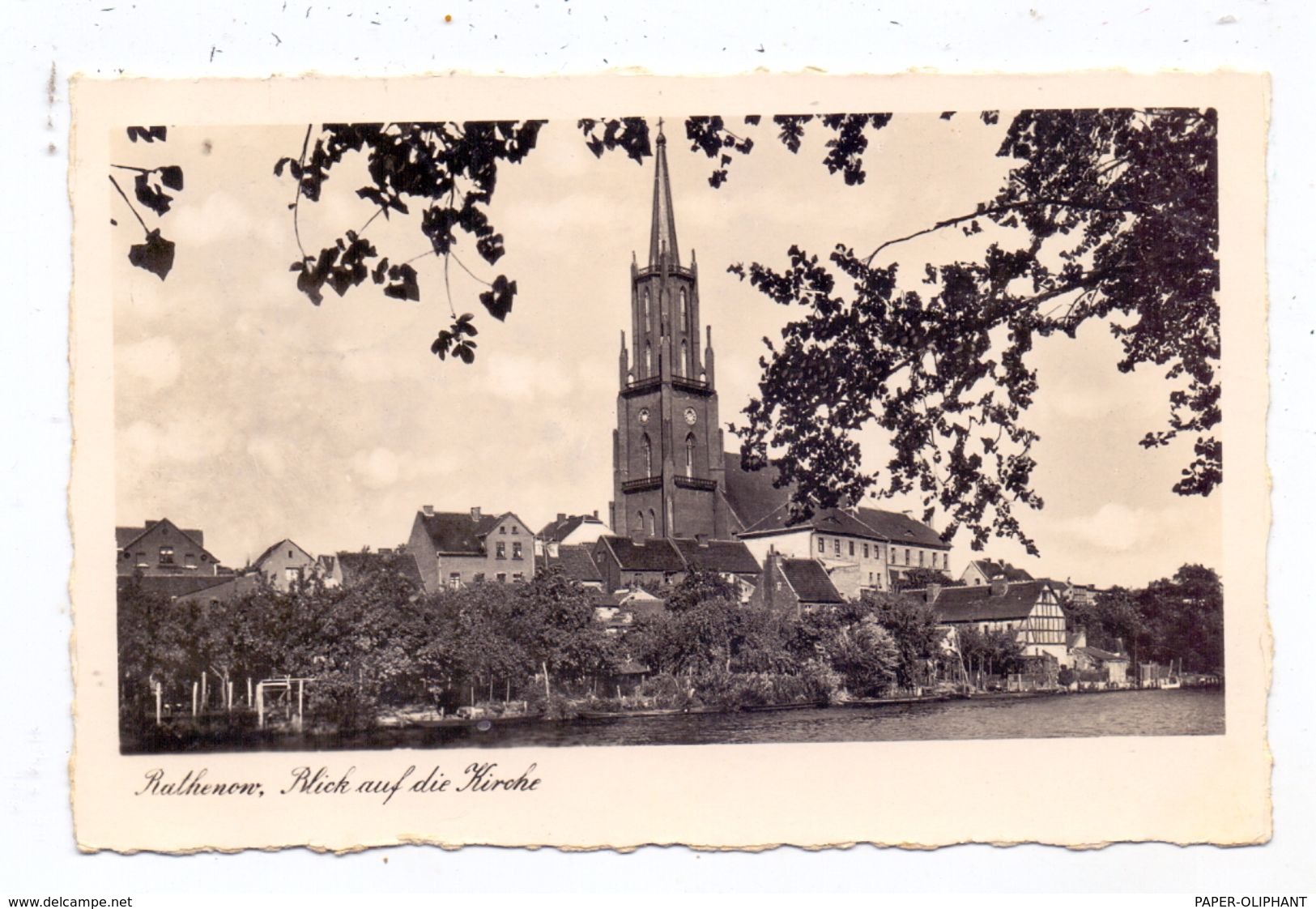 0-1830 RATHENOW, Blick Auf Die Kirche, 1937 - Rathenow