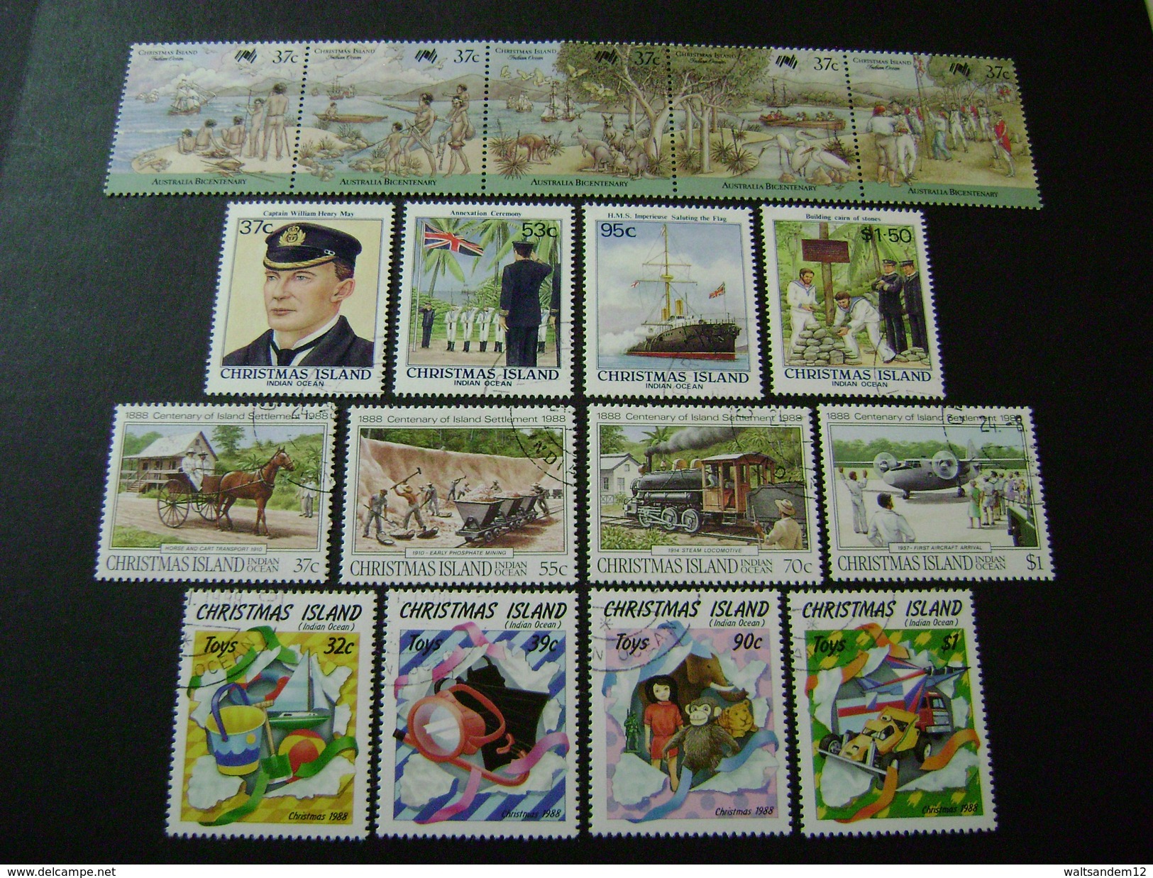 Christmas Island 1988 Commemorative Issues - Used - Christmas Island