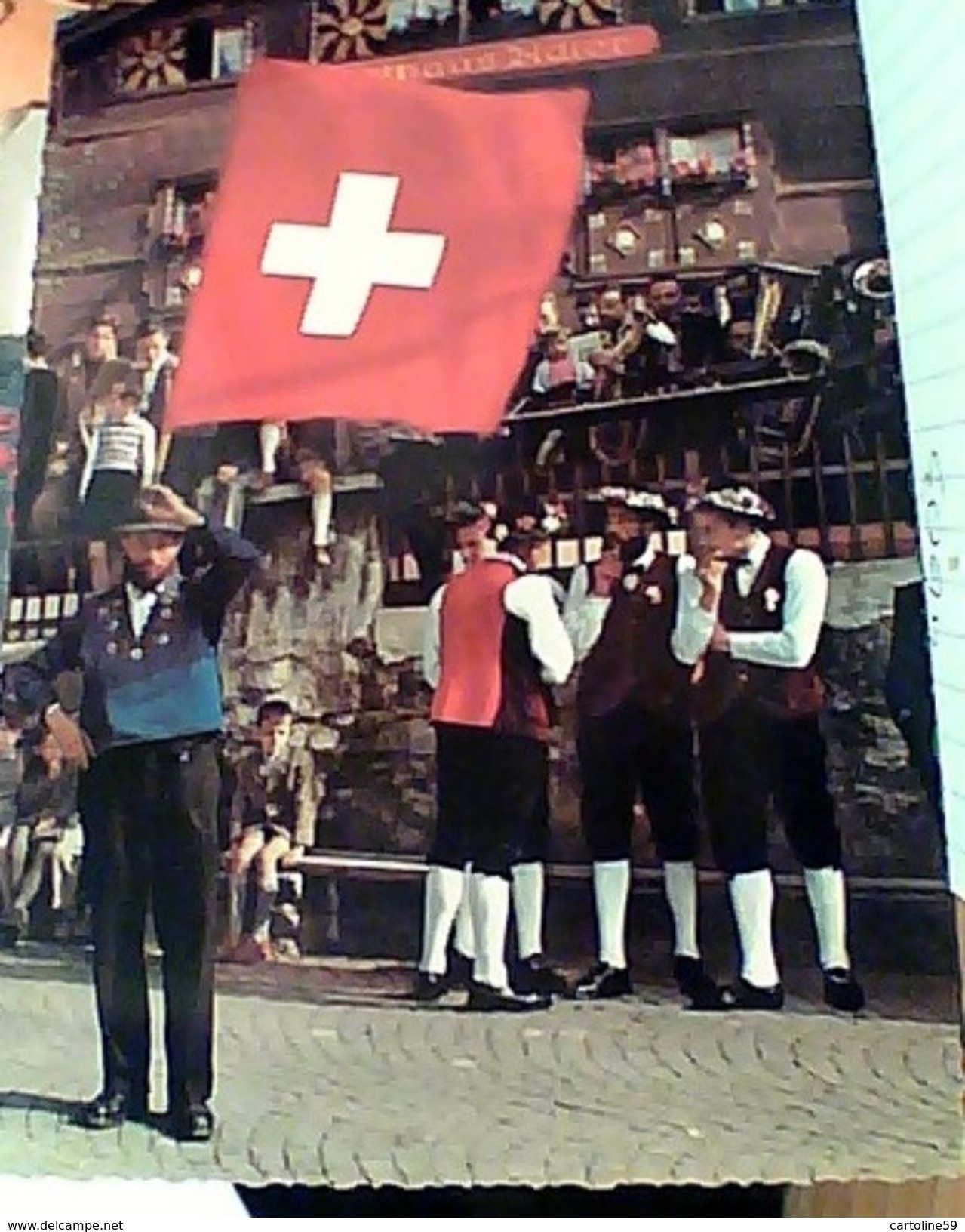 SUISSE,SWITZERLAND,SCHWEIZ, STRASSE FETE ALPESTRE A BURGLEN N1966 GI17850 - Bürglen