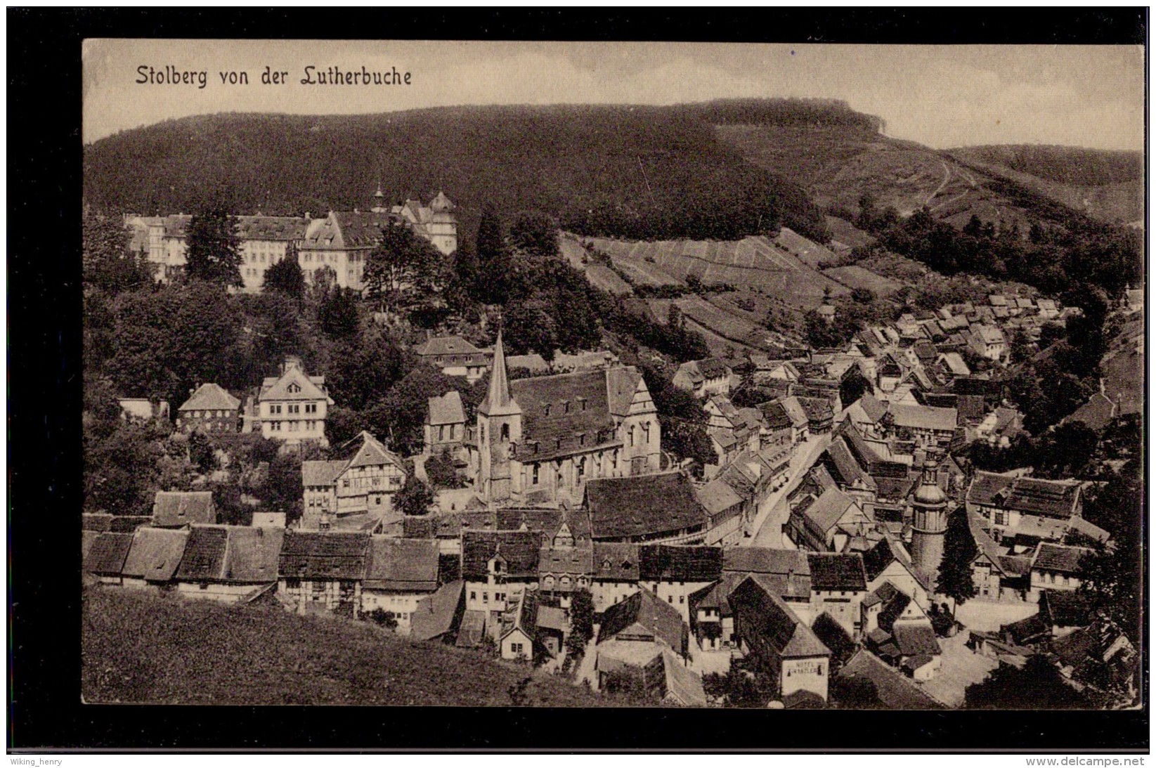 Südharz Stolberg - S/w Von Der Lutherbuche - Stolberg (Harz)