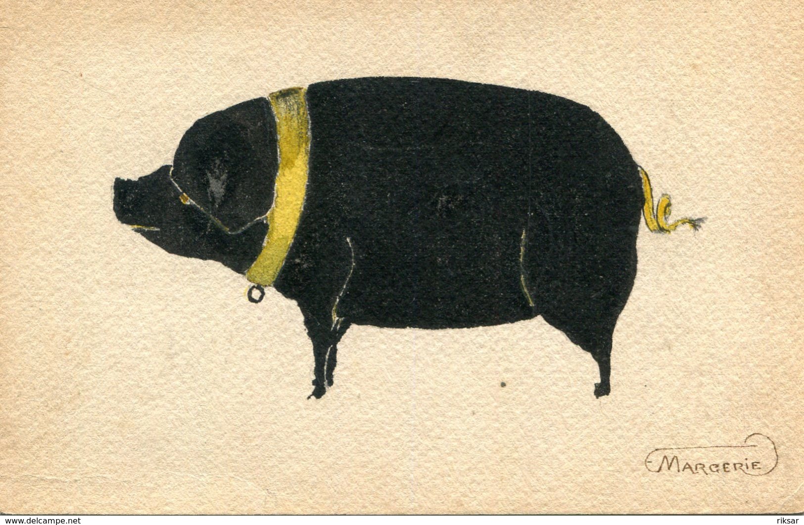 COCHON(CARTE PEINTE) - Cochons