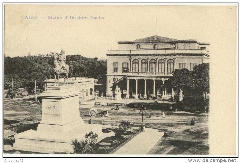 (Egypte) Le Caire 002, 3662, Statue D'Ibrahim Pacha, Dos Non Divisé - El Cairo