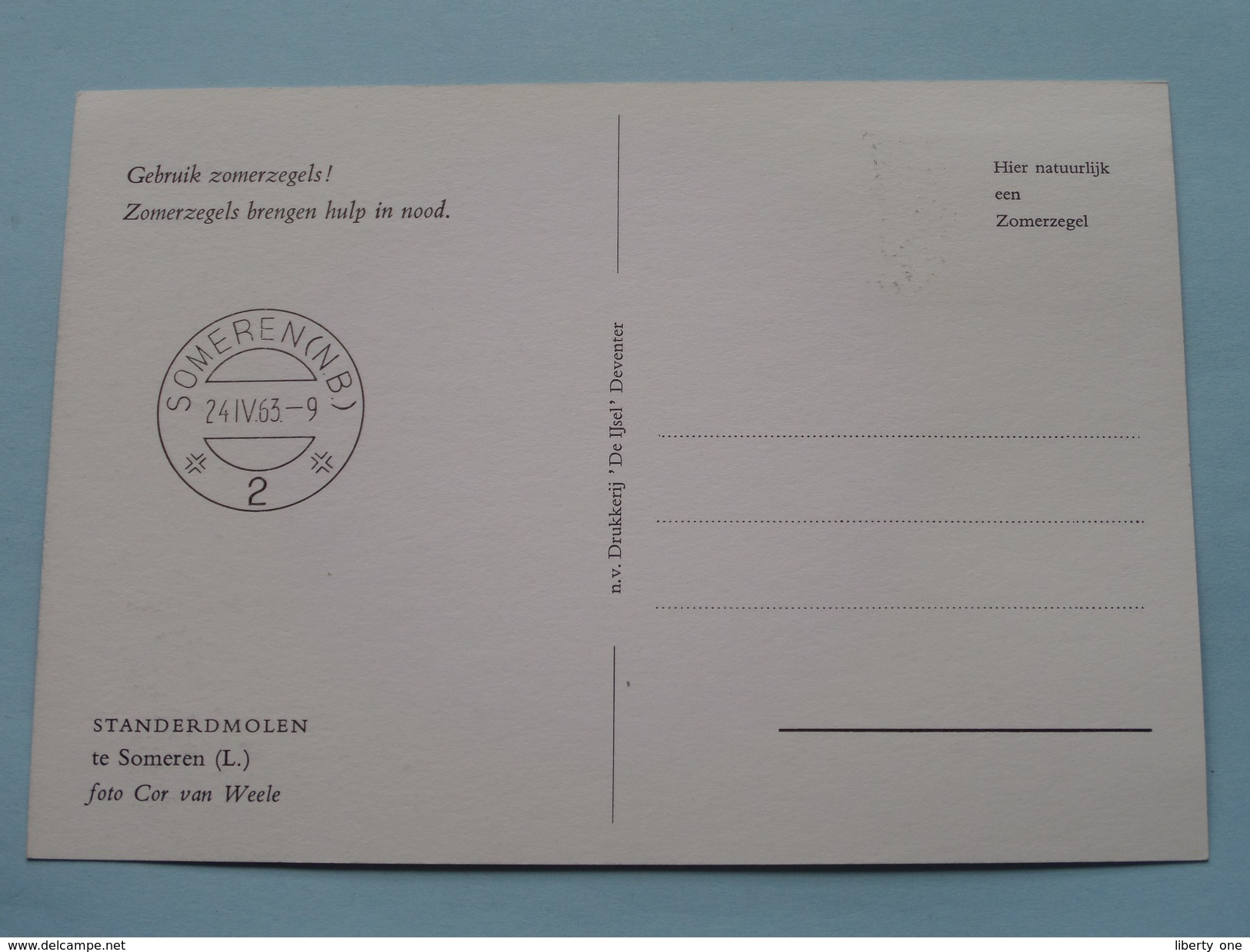 STANDERDMOLEN Te SOMEREN - 1963 ( Zie Foto ) ! - Cartes-Maximum (CM)