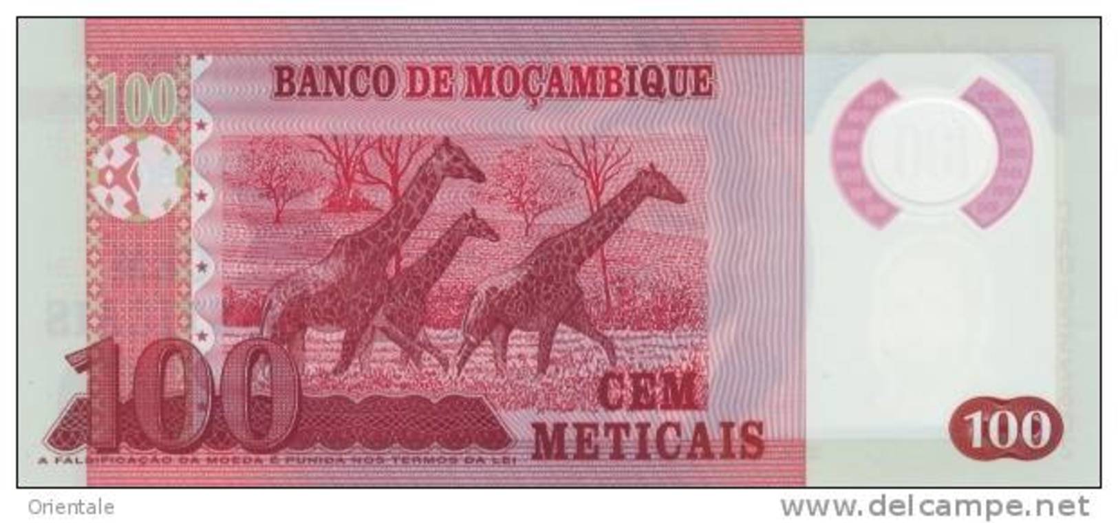 MOZAMBIQUE P. 151a 100 M 2011 UNC - Mozambique