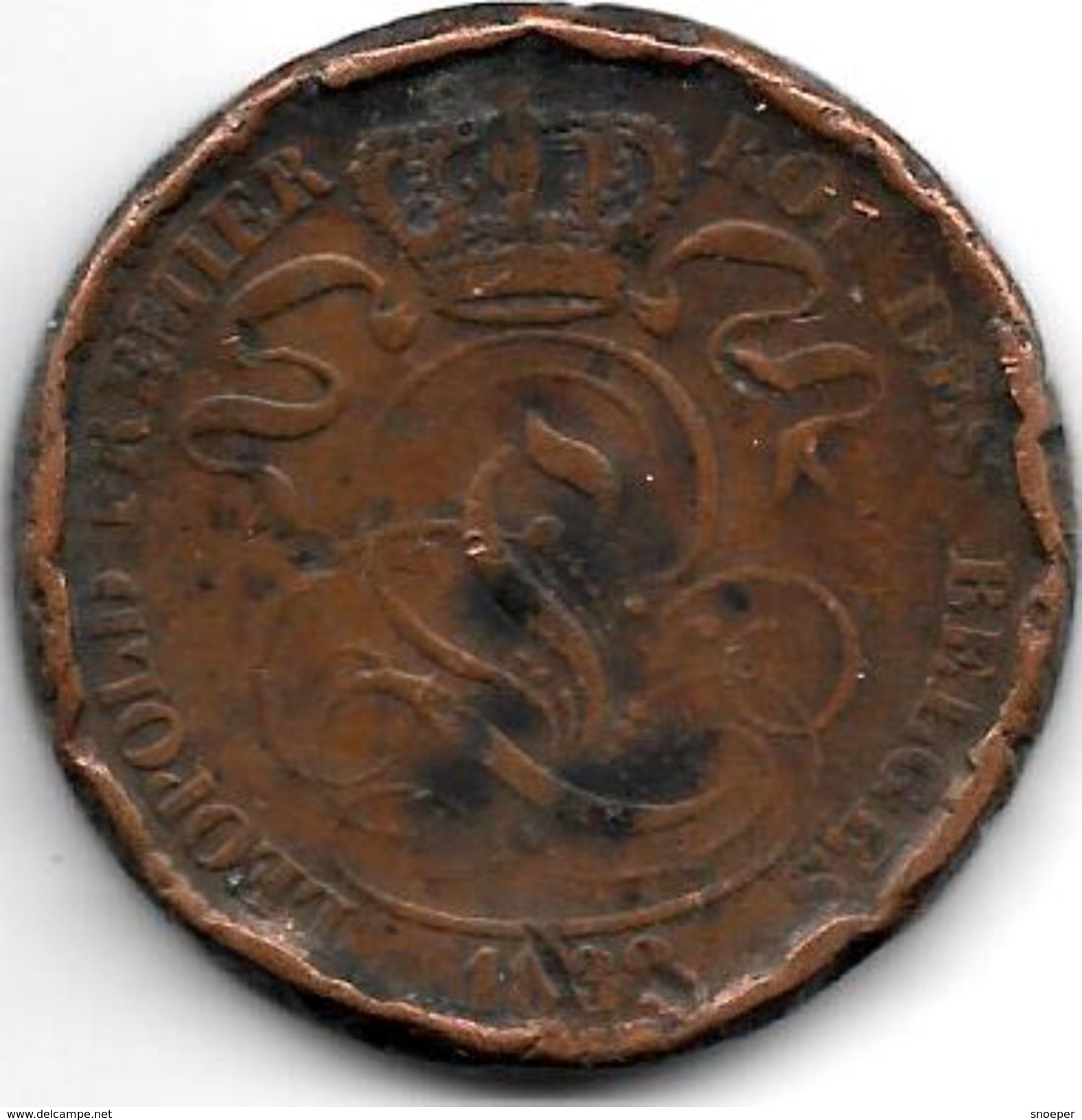 *belguim 10 Centimes  Leopold I  1832  FR - 10 Cents