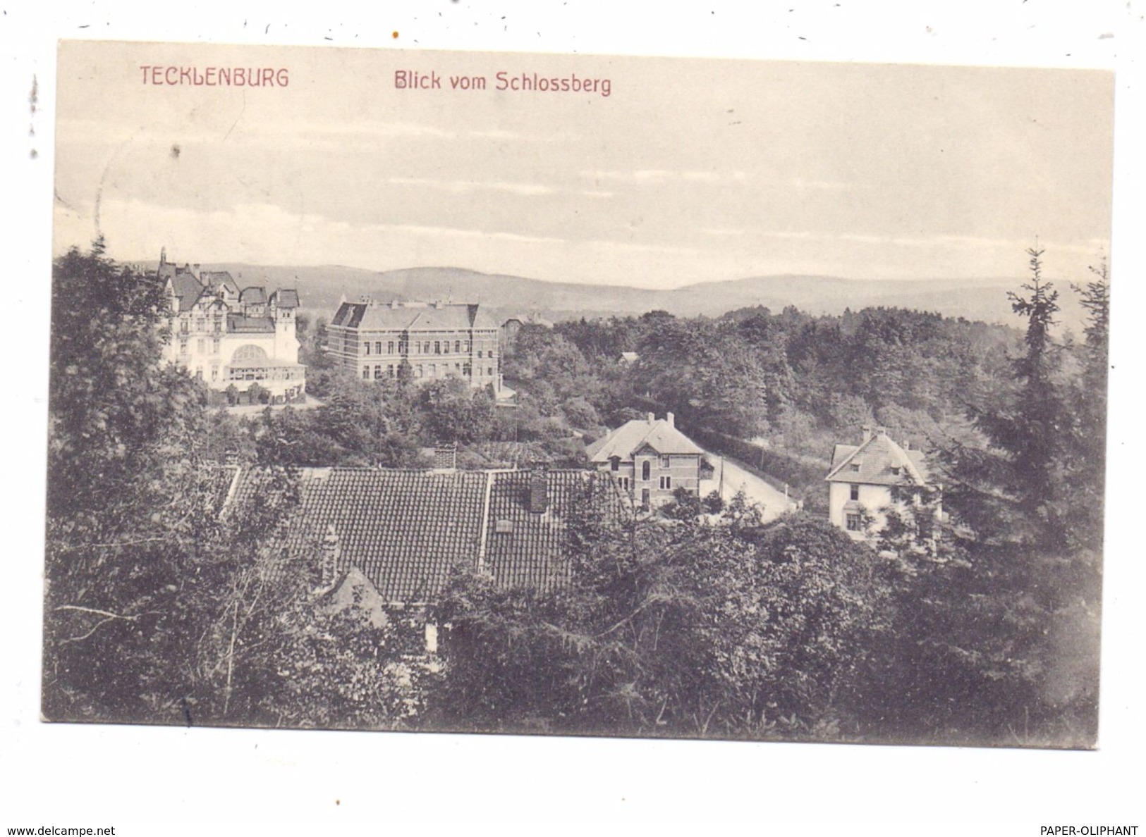 4542 TECKLENBURG, Blick Vom Schlossberg, 1908 - Steinfurt