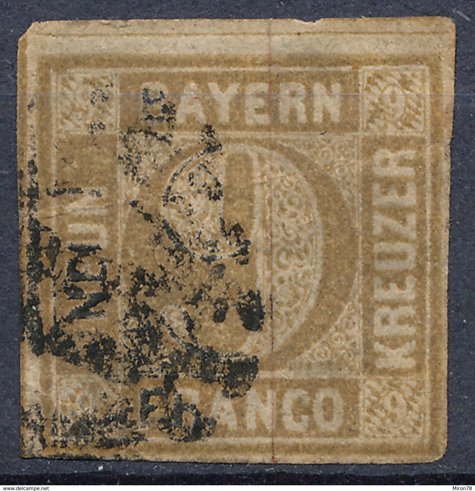 Stamp Bavaria 1862 9kr Used Lot #86 - Used