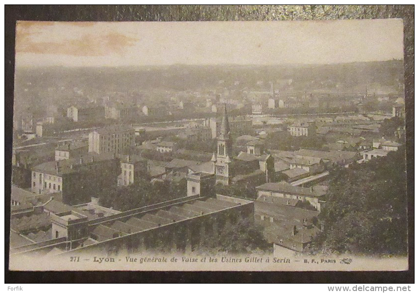 Lyon N°271 - Vue Générale De Vaise Et Usines Gillet à Serin - Circulée Le 30 Octobre 1918 - Other & Unclassified