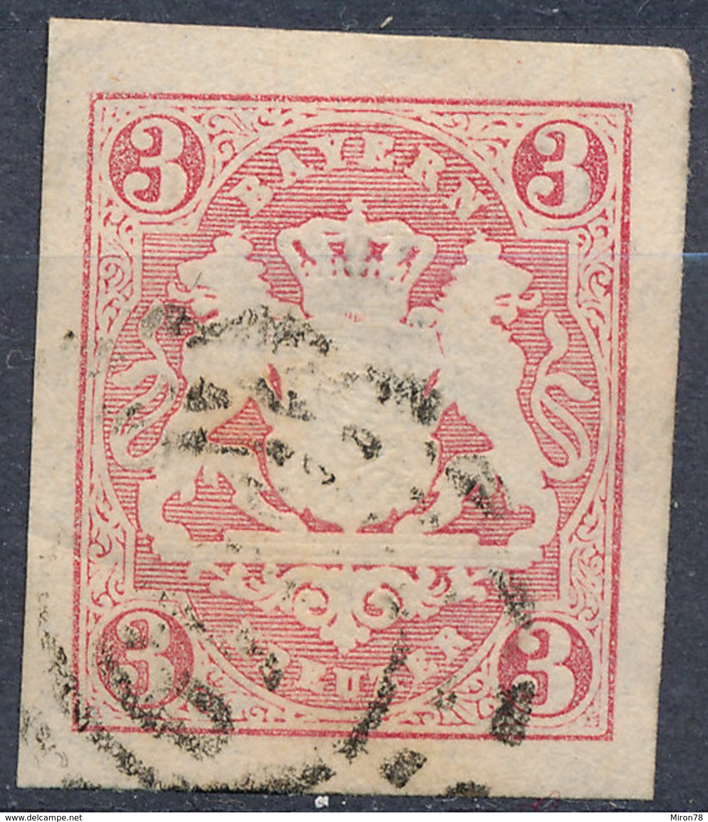 Stamp Bavaria 1867 3kr Used Lot #11 - Used