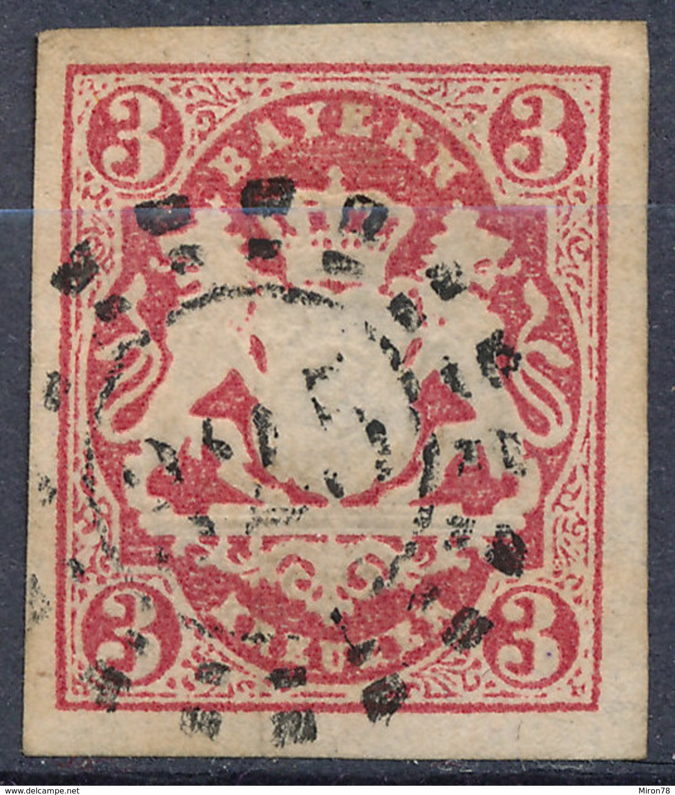 Stamp Bavaria 1867 3kr Used Lot #12 - Used